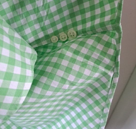 New Ralph Lauren Custom Fit Cotton Green Checkered Men's Button Down Shirt - Picture 7 of 10